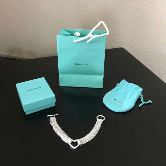 Tiffany & Co. Jewelry - Tiffany & Co. Sterling Silver Multi- strand Heart bracelet. NWOT. Authentic